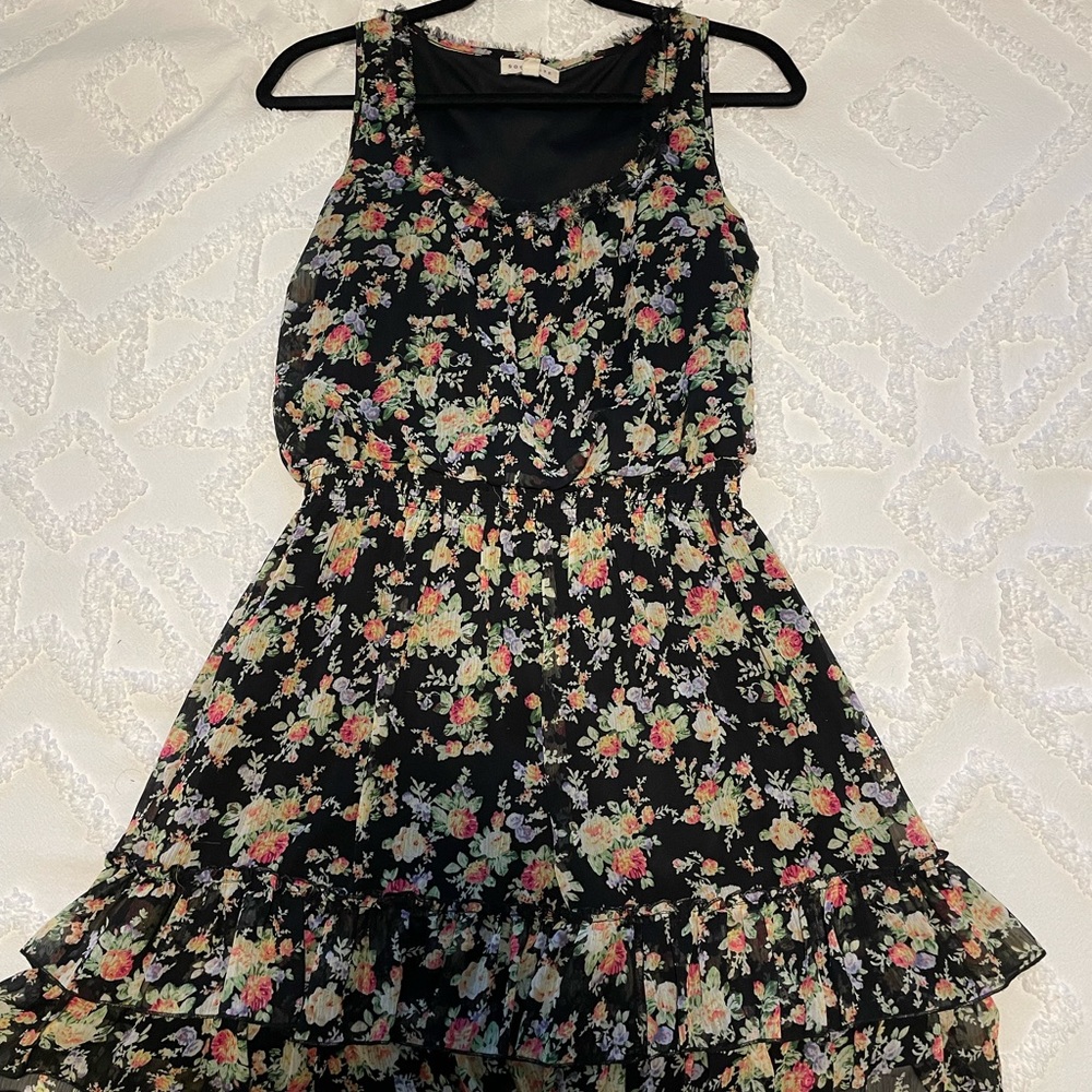 Small Socialite floral sun dress.